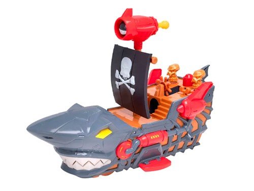 Barco Pirata Teamsterz Lanzador + 1 Vehículo Beast Machines