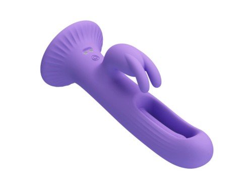 Consolador Vibrador Mujer Silicona Efecto Lengua En Punto G
