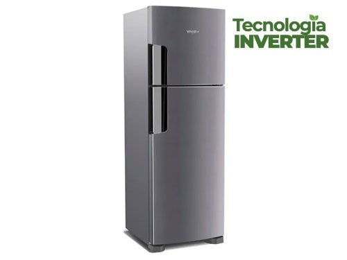 Heladera Inverter con Freezer Whirlpool No Frost 386L Evo Inoxidable