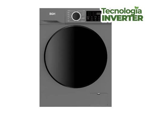 Lavarropas Automático BGH Inverter Carga Frontal 8kg 1400rpm Silver