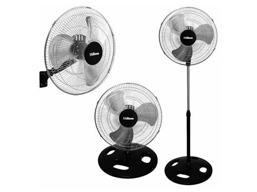Ventilador Liliana 3 en 1 De pie / Turbo / Pared 18" 3 Aspas Metálicas