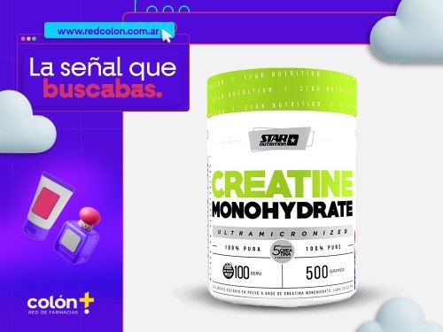 CREATINA MONOHIDRATO EEUU X 500 GRS STAR NUTRITION