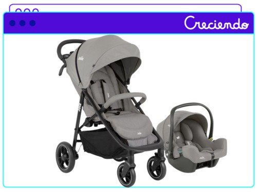 Coche Joie Litetrax Travel System Con Huevito I-Snug 2