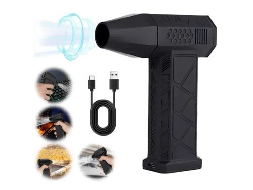 Sopladora Eléctrica JD Turbo Fan SNVF-122 de Aire Negro