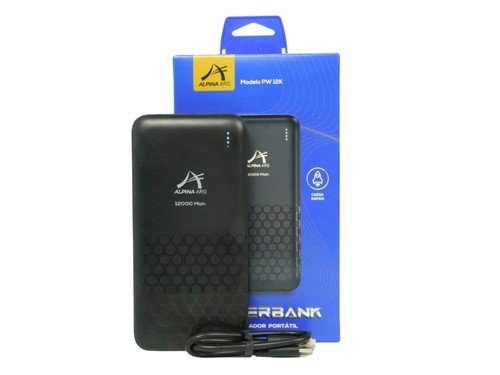 Cargador Portátil Power Bank Turbo 12000 Mah Pw12K Alpina