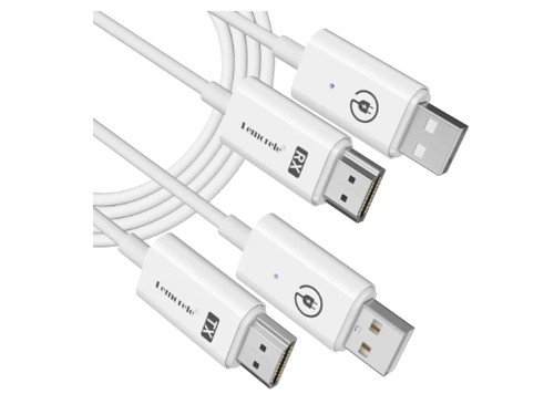 Transmisor y Receptor de pantalla inalámbrico P100 Lemorele Blanco