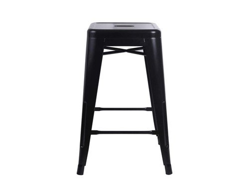 Taburete Tolix de metal JD D103 combo x 4 unidades Negro