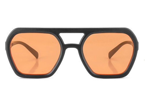 Lyon Negro Mate Lente Naranja