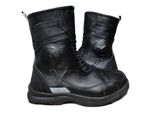 Botas Moto Ruta Viaje 100% Cuero Protecciones Impermeables Touring