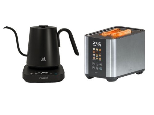 Combo Pava Eléctrica Ambert + Tostadora Digital Limoges Peugeot Acero