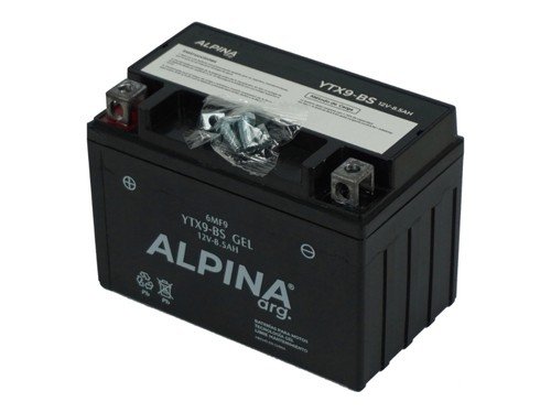 Bateria Moto Gel Libre Mantenimiento Ytx9-Bs / 6Mf9 Alpina