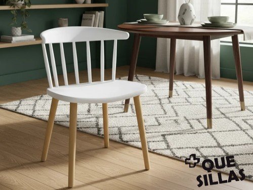 Silla De Comedor Marina Plastica Diseño Nordico Moderno