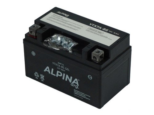 Bateria Moto Gel Libre Mantenimiento Ytx7A-Bs / 6Mf7A Alpina
