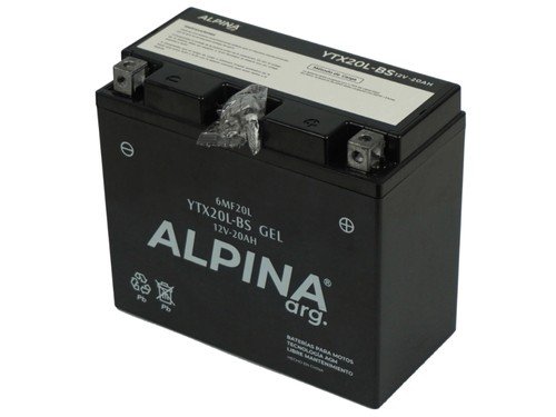 Bateria Moto Gel Libre Mantenimiento Ytx20L-Bs / 6Mf20L Alpina