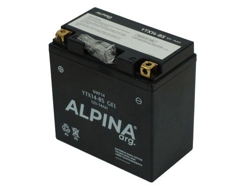 Bateria Moto Gel Libre Mantenimiento Ytx14-Bs / 6Mf14 Alpina