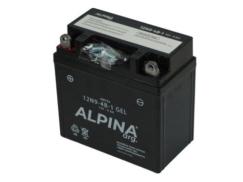 Bateria Moto Gel Libre Mantenimiento 12N9-4B-1 / 6Mf9A Alpina