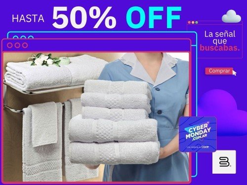 Juego Toalla y Toallon Seclar 400 500 600 Gramos Hotelero Suave