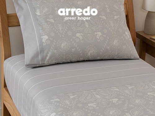 Juego de Sábanas Twin Algodón Blend Búlgaro Paloma