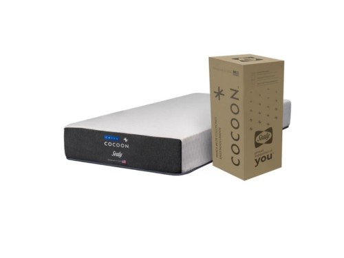 Colchón en caja 1 plaza Sealy Cocoon Chill Box Espuma alta densidad