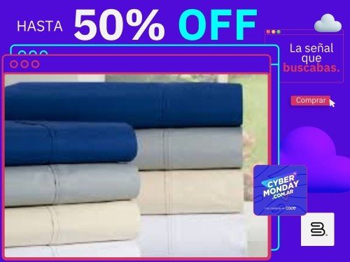 Sabana Cannon Colors Classic 2 Plazas 200 Hilos 100% Algodon Suaves