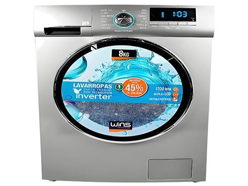 Lavarropas Automático Wins MW80G 8Kg 1200Rpm Inverter