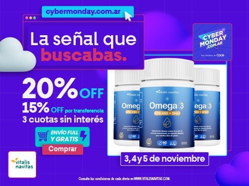 OMEGA 3 EPA 450 - DHA de Vitalis Navitas: Plan 90 días
