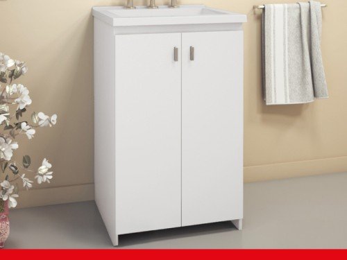 Vanitory de Pie Schneider con mesada Eco Blanco 50 cm