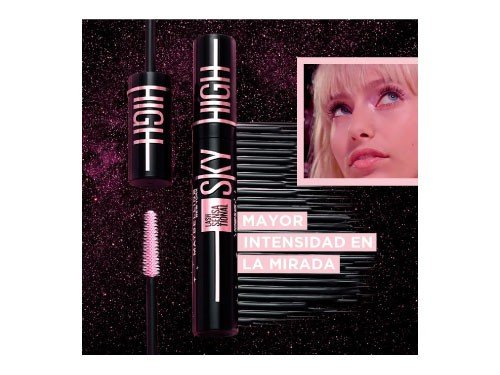 Mascara de Pestañas Maybelline Sky High Cosmic Black WSH