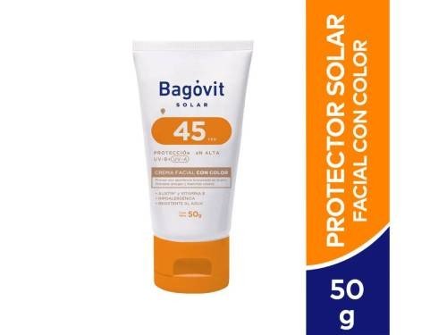 Protector Solar Bagóvit Facial con Color FPS45 x 50gr