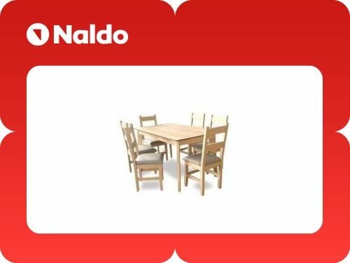 Juego Comedor Barulich Mesa + 6 Sillas N 212