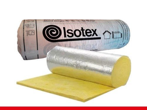 Lana de Vidrio Isotex 50mm plata 120X16 m