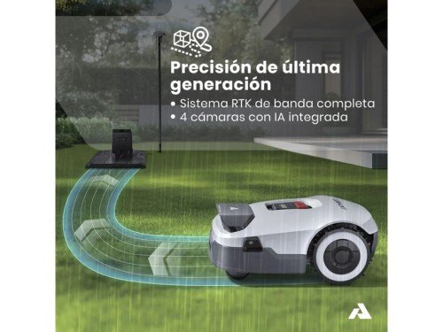 Robot cortacesped inalámbrico Anthbot Genie 1000 con IA hasta 2000m2