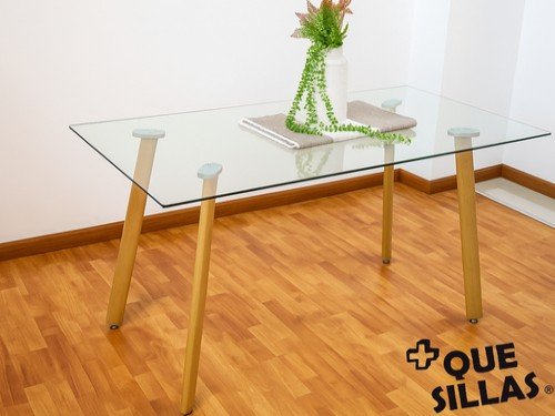 Mesa de vidrio Ferra 140 x 80cm