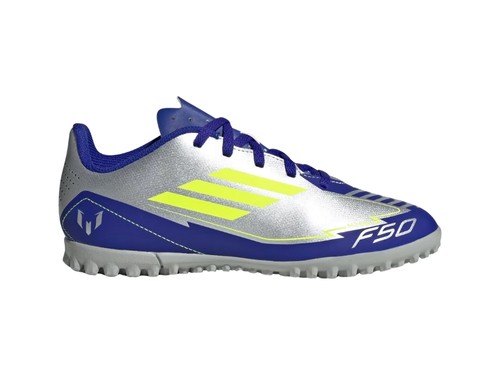Botines adidas F50 Club Futbol TF GRS/AZ/VRD Niños