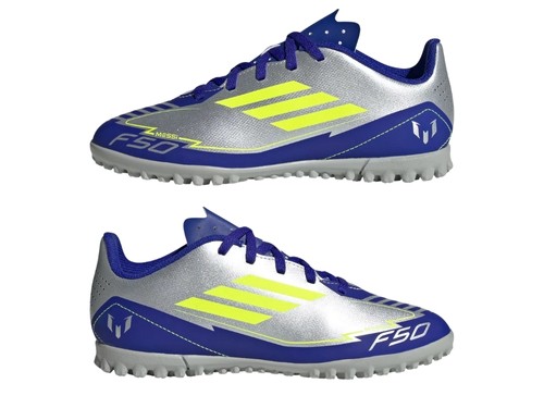 Botines adidas F50 Club Futbol TF GRS/AZ/VRD Niños