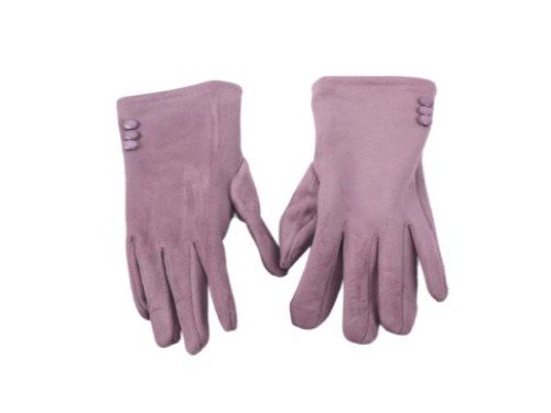 Guantes gamuzados de tela Tactil suaves elasticos