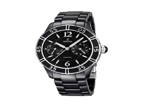 RELOJ FESTINA ACERO CERAMICA NEGRO