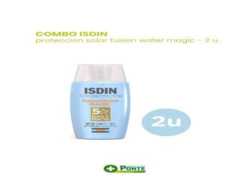 Combo ISDIN - Fotoprotector Fusion Water SPF50 - 2 u.