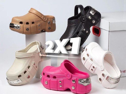 2x1 Gomones Mujer zueco ojota playa goma calidad en 3 cuotas