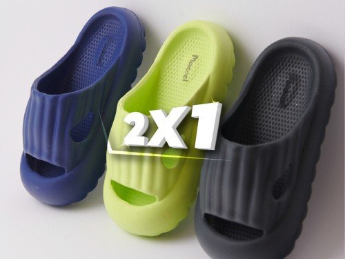 2x1 Gomones ojotas sandalias niña niño playa pileta goma