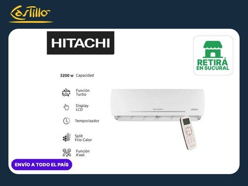 Aire Split Inverter Hitachi HSPE3200FCINV-F – 3200W,2752F