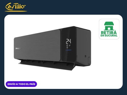 Aire Split Philco PHBKS34HA6AN- 3400W 2924F  Frío Calor Negro