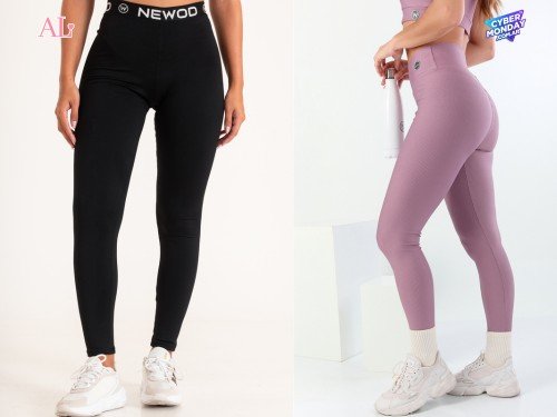 Calzas deportivas lisas, estampadas y de morley, en promo 3x2