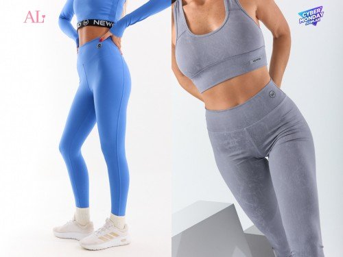 Calzas deportivas lisas, estampadas y de morley, en promo 3x2