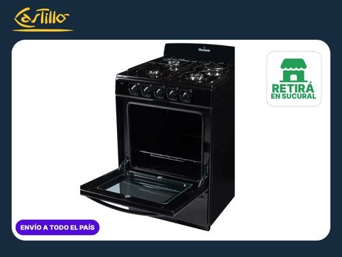 Cocina a Gas Florencia 5517F 56cm Negra