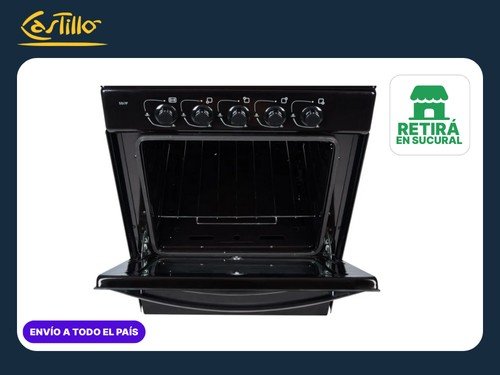 Cocina a Gas Florencia 5517F 56cm Negra