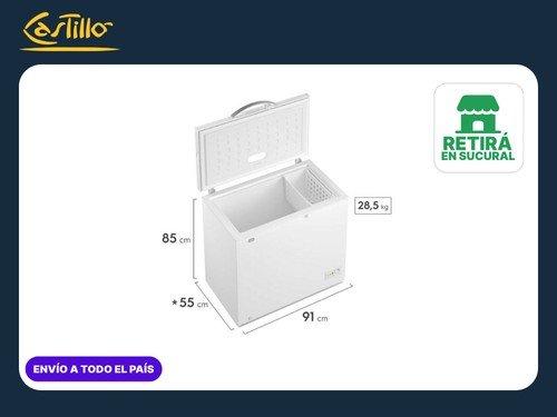 Freezer Horizontal Gafa FGHF200B‑M 200 Ltrs