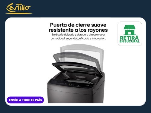 LG Lavarropas 10,5 KG WT11MVTB- Negro  Smart InverterMotor