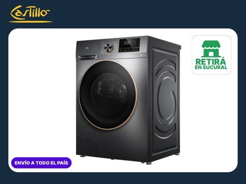 Lavasecarropas TCL C210WDG 10 kg/6 kg Inverter Gris