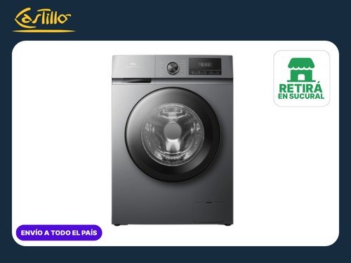 Lavarropas TCL P110FL Inverter 10 kg Gris